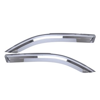 Putco | Element Chrome Window Visor In Channel - Ram 1500 2019-2022 Putco Side Window Deflectors