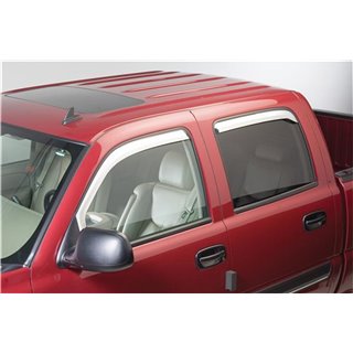 Putco | Element Chrome Window Visor In Channel - Ram 1500 / 2500 / 3500 2009-2022 Putco Side Window Deflectors