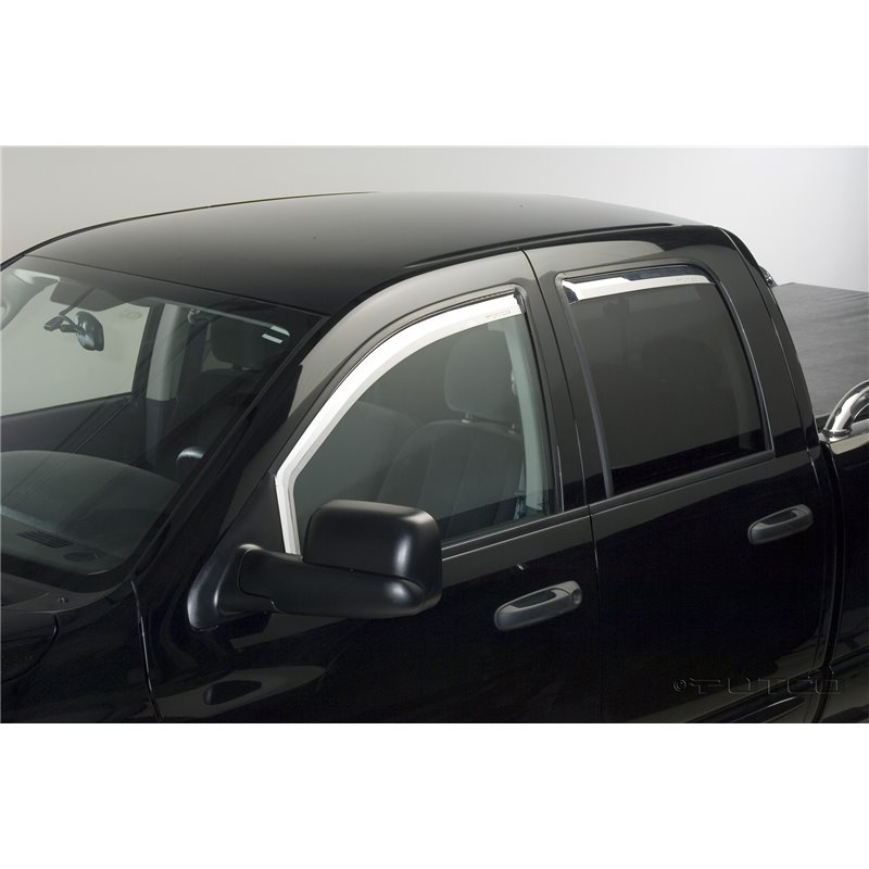 Putco | Element Chrome Window Visor Tape On - Chevrolet / GMC 2014-2019 Putco Déflecteurs de Vitres