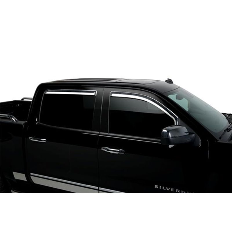 Putco | Element Chrome Window Visor Tape On - Chevrolet / GMC 2014-2019 Putco Side Window Deflectors