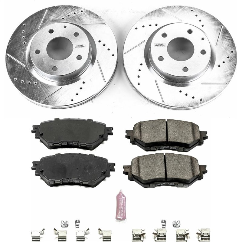 PowerStop | Z23 Evolution Sport Performance Disc Brake Pad & Rotor Kit - Mazda 3 2.0L / 2.5L 2017-2018 PowerStop Ensemble de ...