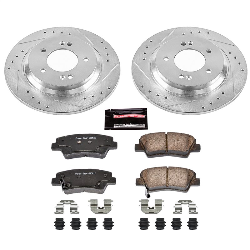 PowerStop | Z23 Evolution Sport Performance Disc Brake Pad & Rotor Kit - Rear - Hyundai / Kia 2013-2021 PowerStop Brake Kits