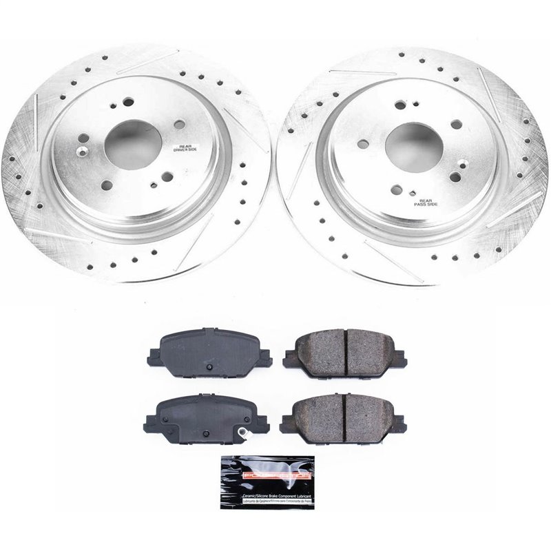 PowerStop | Z23 Evolution Sport Performance Disc Brake Pad & Rotor Kit - Rear - CR-V 1.5T / 2.0L / 2.4L 2017-2021 PowerStop B...