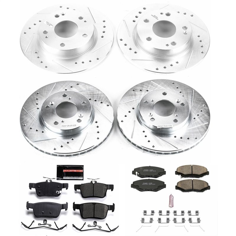 PowerStop | Z23 Evolution Sport Performance Disc Brake Pad & Rotor Kit - Civic 2.0L / 1.5T 2016-2019 PowerStop Ensemble de fr...