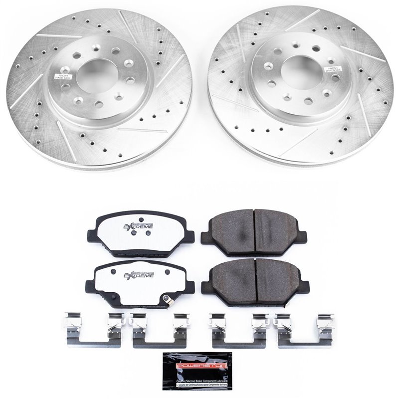 PowerStop | Z26 Street Warrior Disc Brake Pad & Rotor Kit - Equinox / Terrain 1.5T / 1.6L / 2.0T 2018-2019 PowerStop Ensemble...