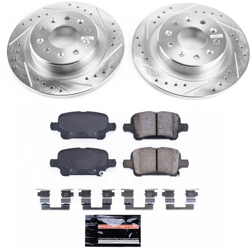 PowerStop | Z23 Evolution Sport Performance Disc Brake Pad & Rotor Kit - Rear - Buick / Chevrolet / GMC 2016-2020 PowerStop B...