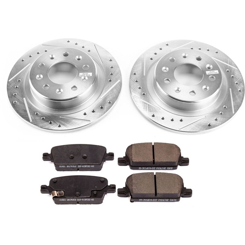 PowerStop | Z23 Evolution Sport Performance Disc Brake Pad & Rotor Kit - Rear - Malibu 1.5T / 1.8L / 2.0T 2016-2021 PowerStop...