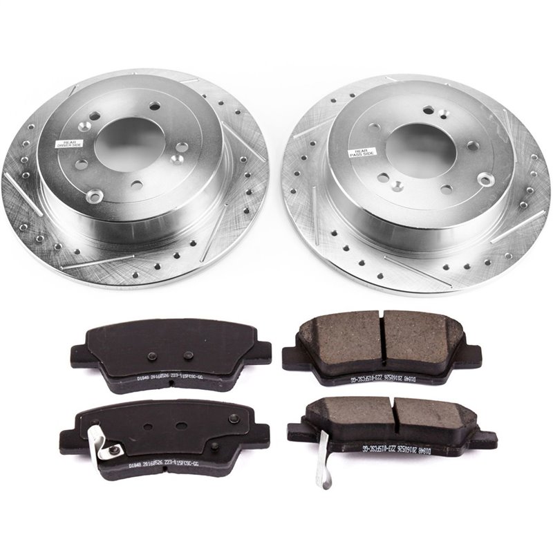 PowerStop | Z23 Evolution Sport Performance Disc Brake Pad & Rotor Kit - Rear - Tucson / Sportage 2016-2021 PowerStop Brake Kits