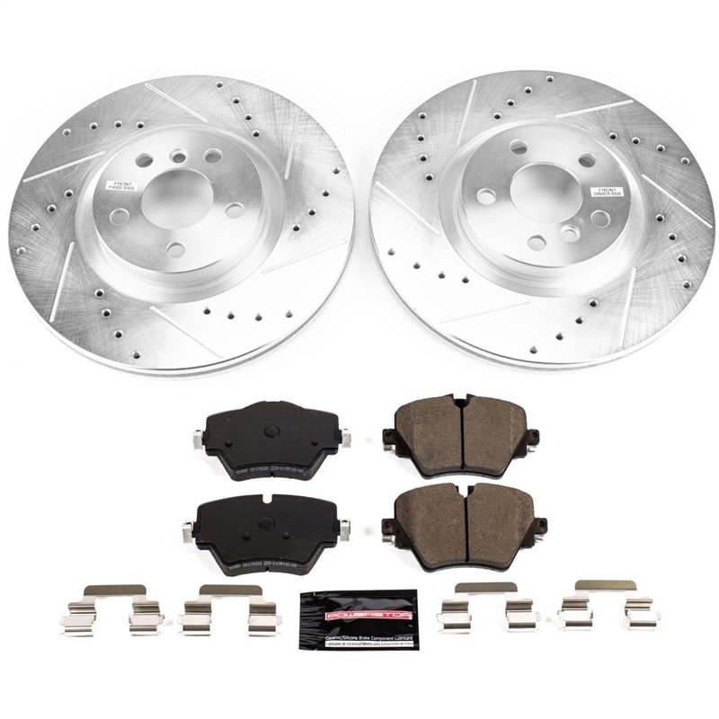 PowerStop | Z23 Evolution Sport Performance Disc Brake Pad & Rotor Kit - X1 / X2 1.5T / 2.0T 2016-2019 PowerStop Ensemble de ...