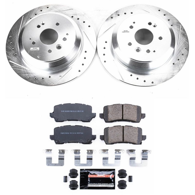 PowerStop | Z23 Evolution Sport Performance Disc Brake Pad & Rotor Kit - Rear - MDX 3.0L / 3.5L 2017-2020 PowerStop Brake Kits