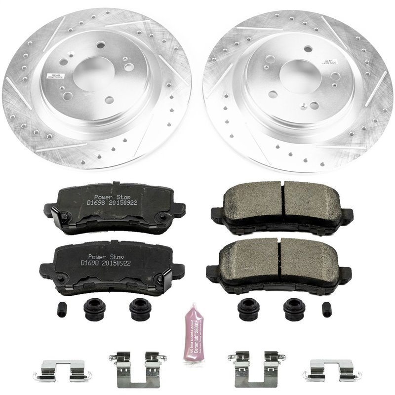 PowerStop | Z23 Evolution Sport Performance Disc Brake Pad & Rotor Kit - Rear - Odyssey 3.5L 2018-2020 PowerStop Brake Kits