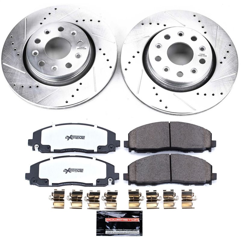 PowerStop | Z36 Severe-Duty Disc Brake Pad & Rotor Kit - Gladiator / Wrangler (JL) 3.6L / 2.0T 2018-2020 PowerStop Ensemble d...