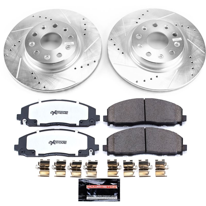PowerStop | Z36 Severe-Duty Disc Brake Pad & Rotor Kit - Wrangler (JK) / Wrangler (JL) 3.6L / 2.0T 2018-2019 PowerStop Ensemb...