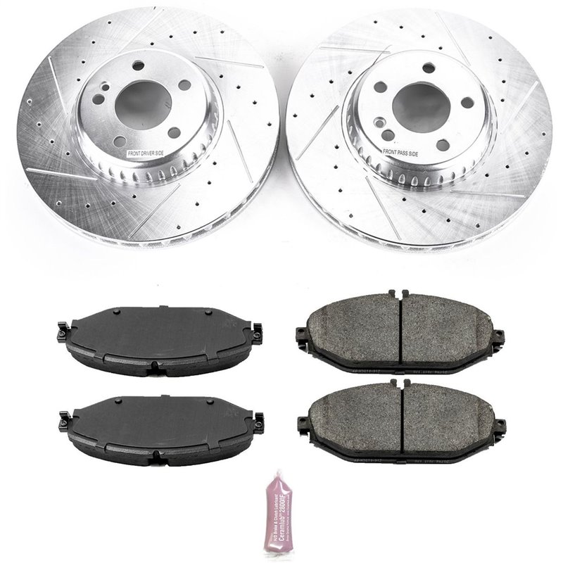 PowerStop | Z23 Evolution Sport Performance Disc Brake Pad & Rotor Kit - Front - C300 / E300 2.0T 2015-2021 PowerStop Brake Kits