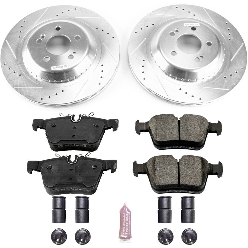 PowerStop | Z23 Evolution Sport Performance Disc Brake Pad & Rotor Kit - Rear - C300 / C350e / C400 2.0T / 3.0T 2015-2021 Pow...