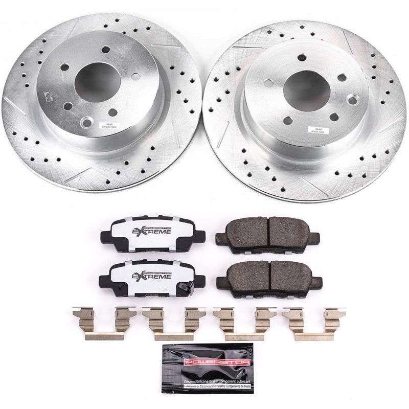 PowerStop | Z26 Street Warrior Disc Brake Pad & Rotor Kit - Rear - Q40 / QX50 / 370Z / Maxima 3.7L / 3.5L 2014-2021 PowerStop...