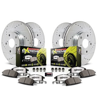 PowerStop | Z26 Street Warrior Disc Brake Pad & Rotor Kit - Front & Rear - Challenger / Charger 2015-2020 PowerStop Brake Kits