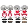 PowerStop | Z23 Evolution Sport Performance Disc Brake Pad/Caliper & Rotor Kit - Front & Rear - Infiniti / Nissan 2009-2017 P...