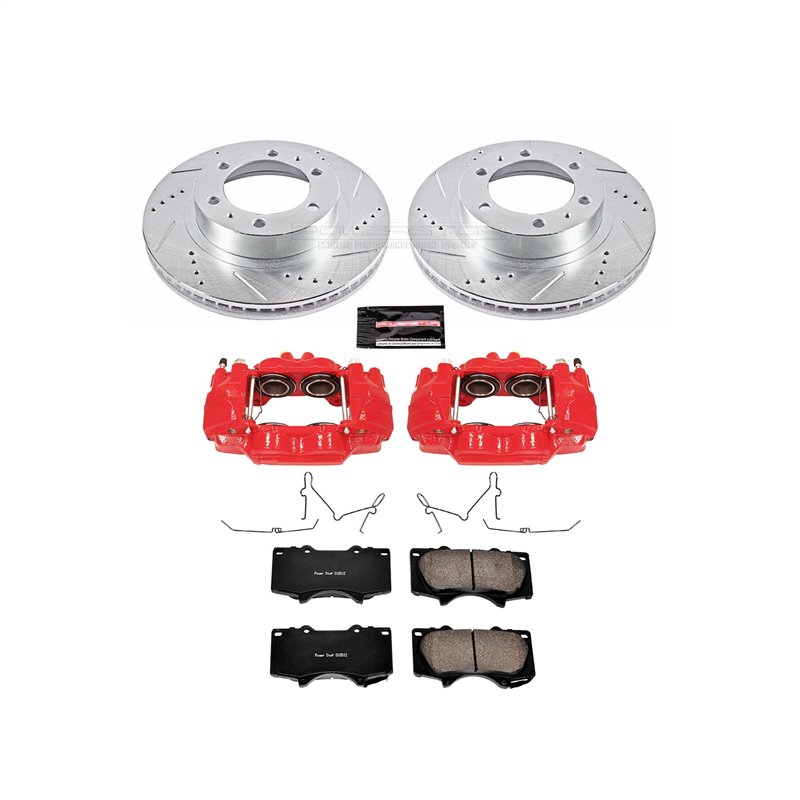 PowerStop | Z23 Evolution Sport Performance Disc Brake Pad/Caliper & Rotor Kit - 4Runner / FJ Cruiser / Tacoma 2003-2020 Powe...