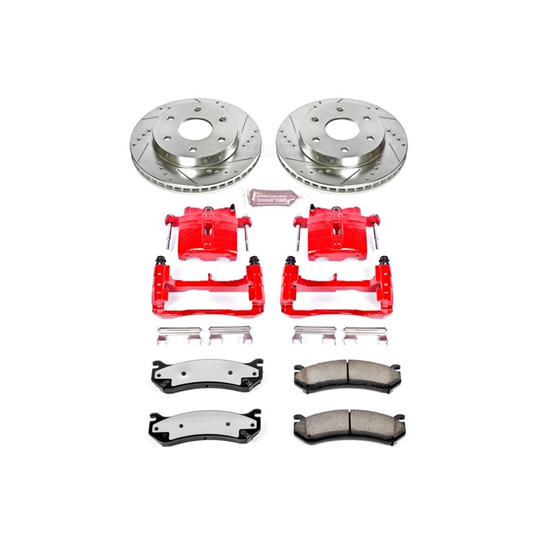 PowerStop | Z36 Extreme Performance Disc Brake Pad/Caliper & Rotor Kit - Front - Cadillac / Chevrolet / GMC 2000-2007 PowerSt...