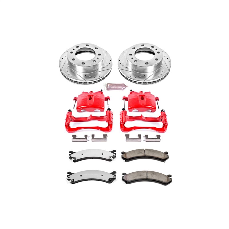 PowerStop | Z36 Extreme Performance Disc Brake Pad/Caliper & Rotor Kit - Front - Cadillac / Chevrolet / GMC / Hummer 2000-201...