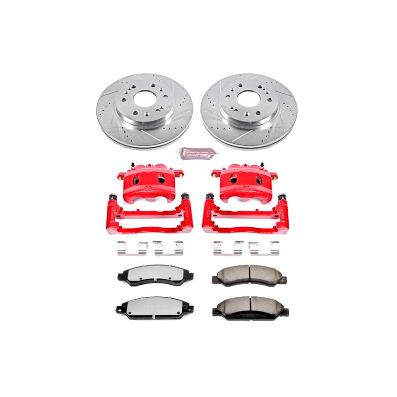 PowerStop | Z36 Extreme Performance Disc Brake Pad/Caliper & Rotor Kit - Front - Cadillac / Chevrolet / GMC 2005-2008 PowerSt...