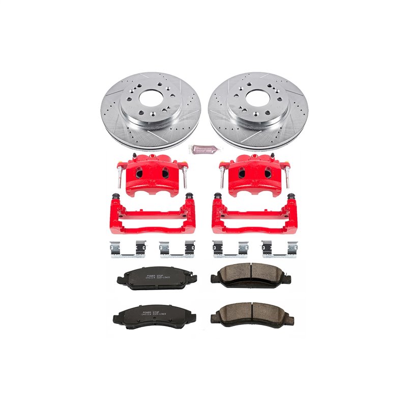 PowerStop | Z23 Evolution Sport Performance Disc Brake Pad/Caliper & Rotor Kit - Front - Cadillac / Chevrolet / GMC 2007-2020...