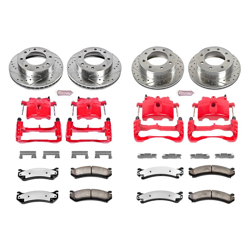 PowerStop | Z36 Extreme Performance Disc Brake Pad/Caliper & Rotor Kit - Silverado / Sierra 2500 / 3500 2001-2010 PowerStop E...