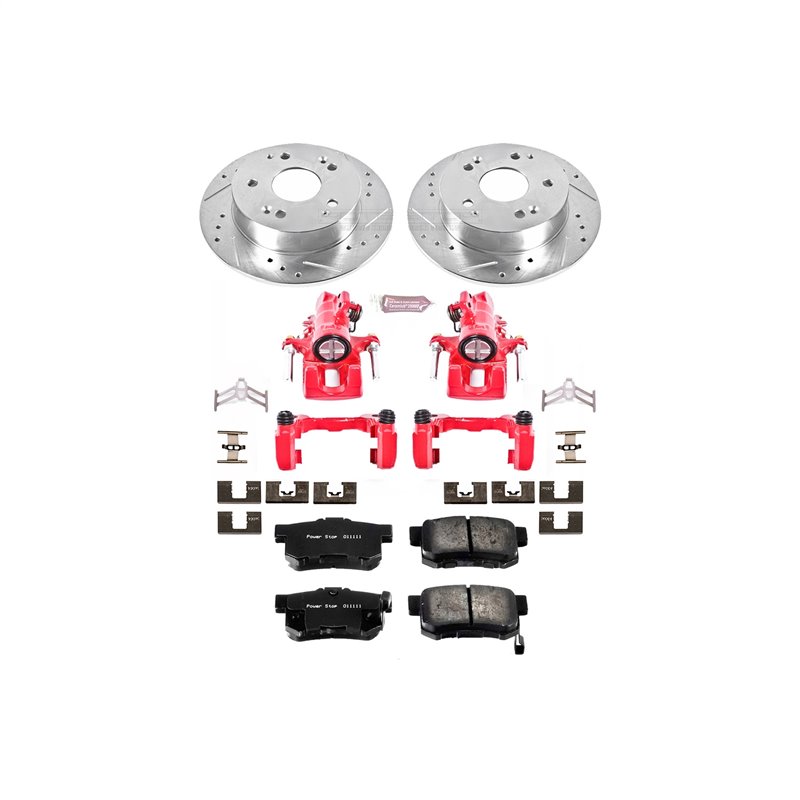 PowerStop | Z23 Evolution Sport Performance Disc Brake Pad/Caliper & Rotor Kit - RSX / Civic SI 2.0L / 1.7L 2002-2006 PowerSt...