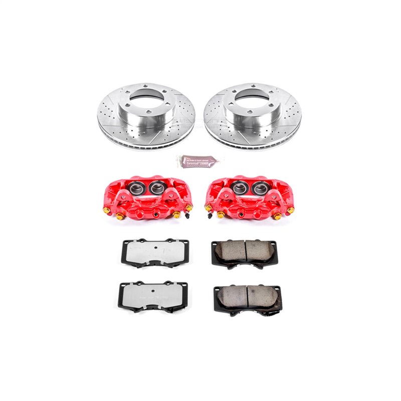 PowerStop | Z36 Extreme Performance Disc Brake Pad/Caliper & Rotor Kit - Tundra 3.4L / 4.0L / 4.7L 2000-2006 PowerStop Ensemb...