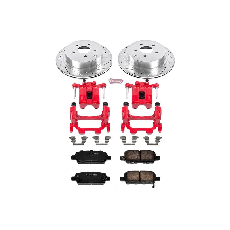 PowerStop | Z23 Evolution Sport Performance Disc Brake Pad/Caliper & Rotor Kit - Rear - Infiniti / Nissan 2009-2021 PowerStop...