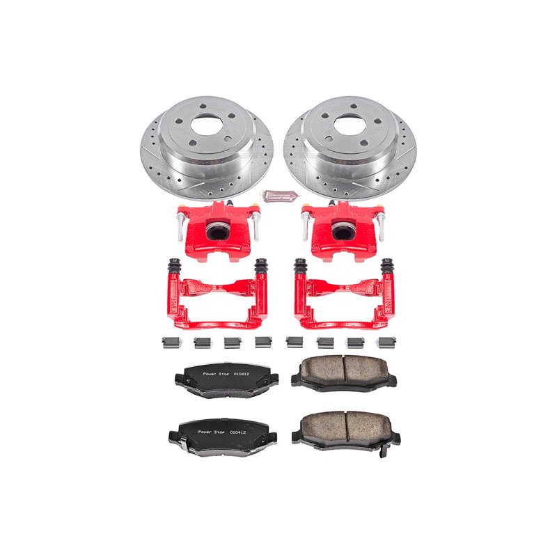 PowerStop | Z23 Evolution Sport Disc Brake Pad/Caliper & Rotor Kit - Rear - Wrangler (JK) / (JL) 3.6L / 3.8L 2007-2018 PowerS...