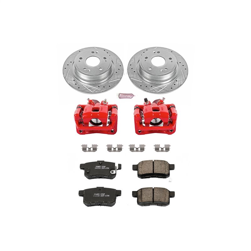 PowerStop | Z23 Evolution Sport Performance Disc Brake Pad/Caliper & Rotor Kit - Rear - TSX / Accord 2.4L / 3.5L 2008-2010 Po...