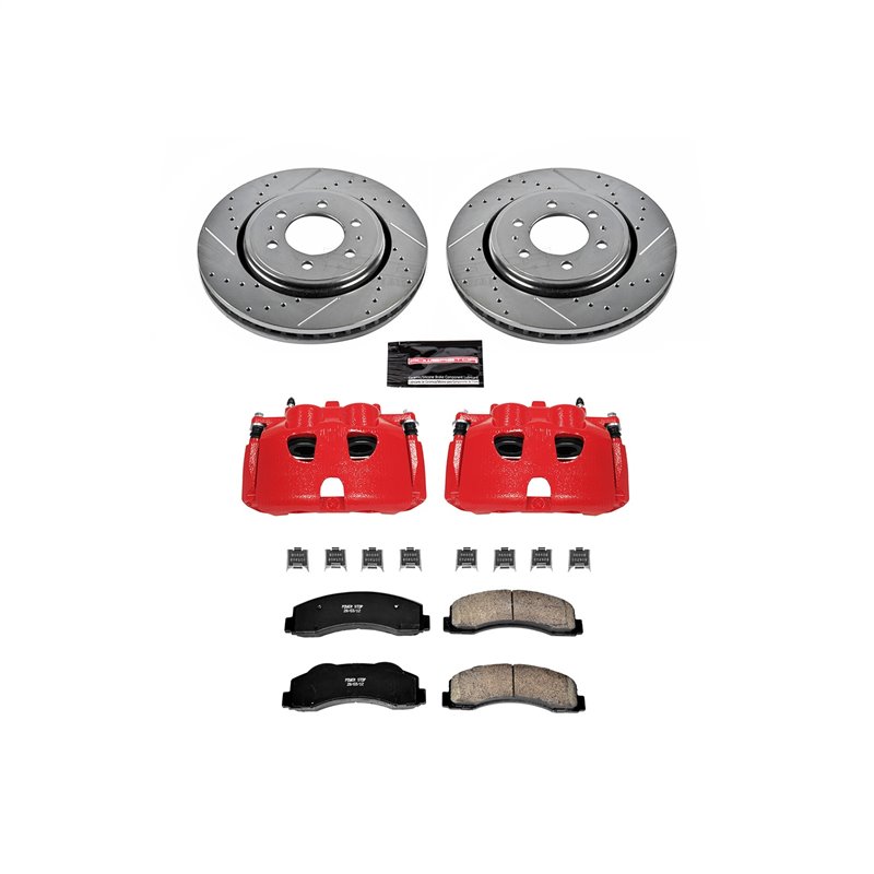 PowerStop | Z23 Evolution Sport Performance Disc Brake Pad/Caliper & Rotor Kit - Expedition / F-150 SVT Raptor 2010-2019 Powe...