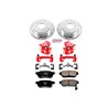 PowerStop | Z23 Evolution Sport Disc Brake Pad/Caliper & Rotor Kit - Rear - Integra / Civic / Civic del Sol 1992-2001 PowerSt...