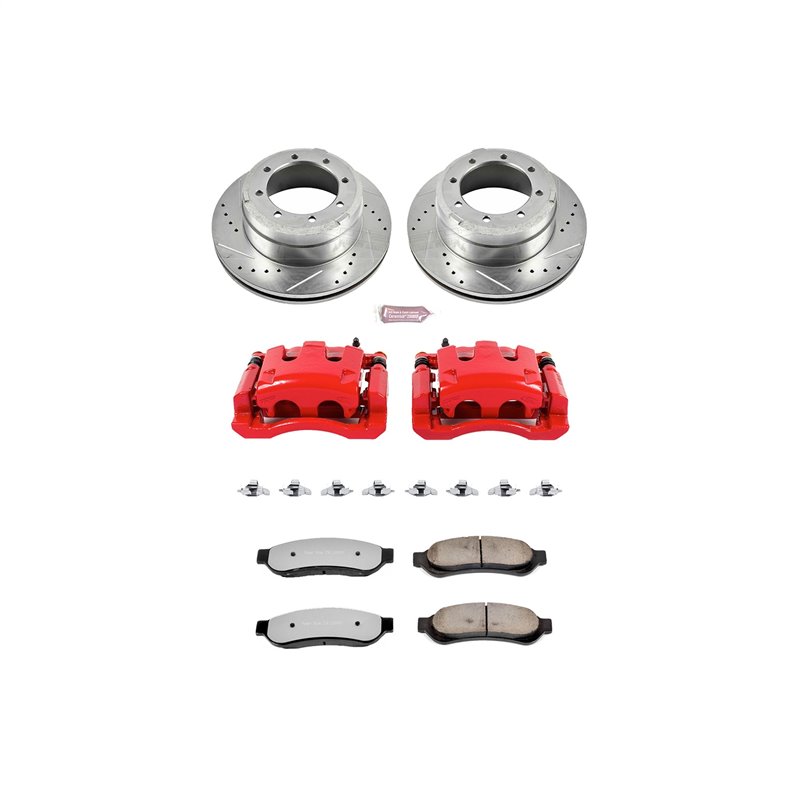 PowerStop | Z36 Extreme Performance Disc Brake Pad/Caliper & Rotor Kit - Rear - F-350 2005-2010 PowerStop Brake Kits