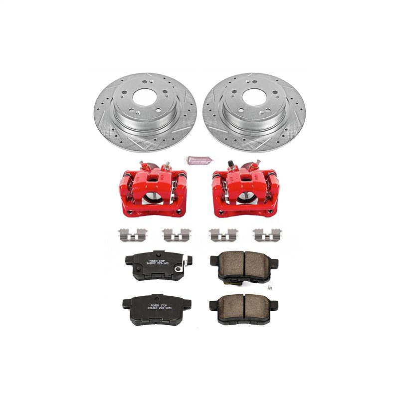 PowerStop | Z23 Evolution Sport Performance Disc Brake Pad/Caliper & Rotor Kit - Rear - TSX / Accord 2.4L / 3.5L 2011-2014 Po...