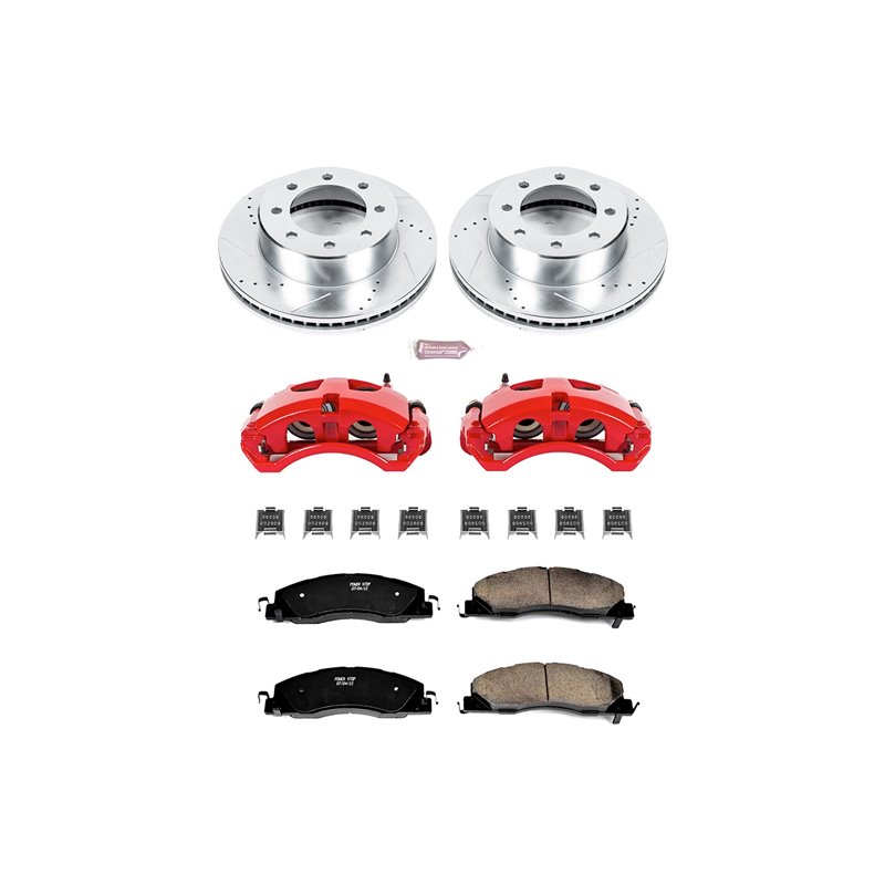 PowerStop | Z23 Evolution Sport Performance Disc Brake Pad/Caliper & Rotor Kit - Front - Ram 2500 / 3500 2009-2018 PowerStop ...