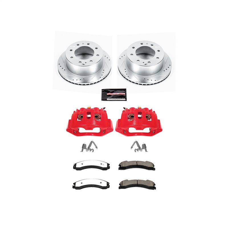 PowerStop | Z36 Extreme Disc Brake Pad/Caliper & Rotor Kit - Rear - Silverado / Sierra 2500 HD / 3500 HD 2015-2019 PowerStop ...