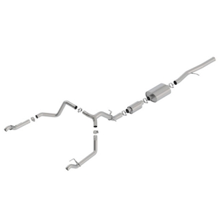 Borla | Cat-Back Exhaust S-Type - Silverado / Sierra 1500 6.2L - Silverado / Sierra 1500 / Limited 6.2L 2019-2022 BORLA Cat-B...