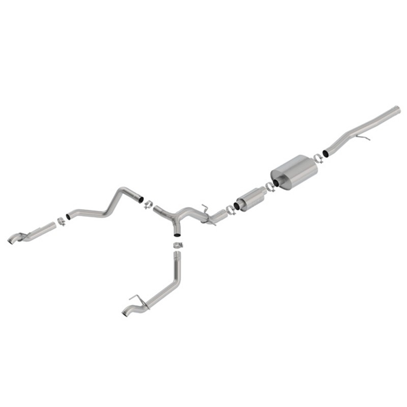 Borla | Cat-Back Exhaust S-Type - Silverado / Sierra 1500 6.2L - 2019-2020 BORLA Cat-Back Exhausts