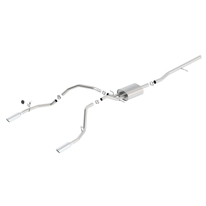 Borla | Cat-Back Exhaust S-Type - Silverado / Sierra 1500 2014-2018 ( LD 2019 ) BORLA Cat-Back Exhausts