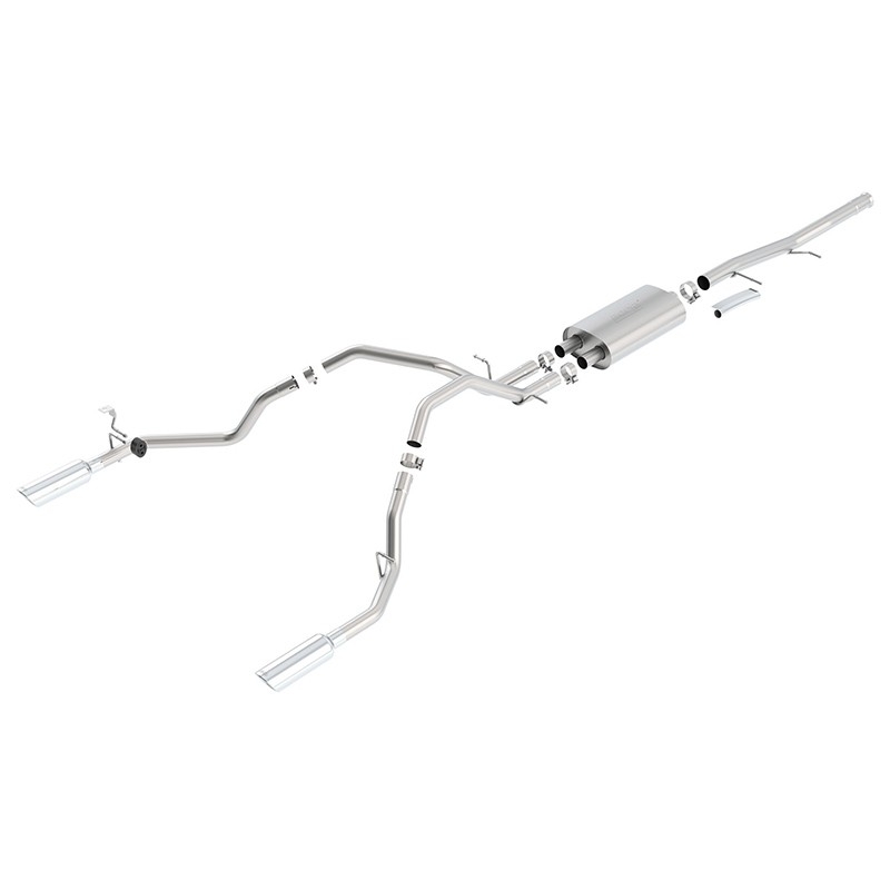 Borla | Cat-Back Exhaust S-Type - Silverado / Sierra 1500 - 2009-2013 BORLA Cat-Back Exhausts