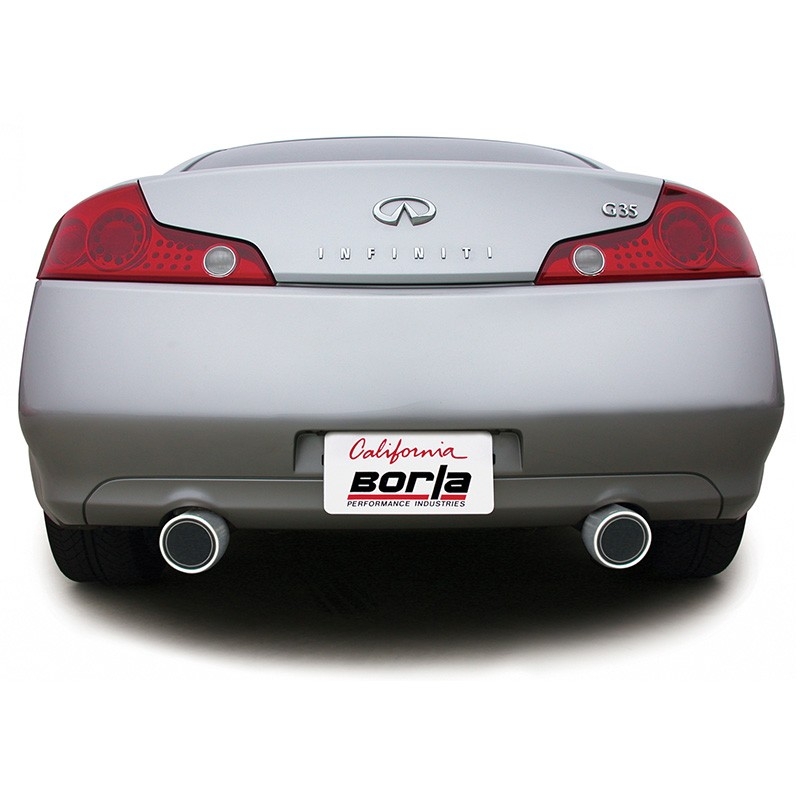 Borla | Cat-Back Exhaust S-Type - Infiniti G35 Coupe - 2003-2007 BORLA Cat-Back Exhausts