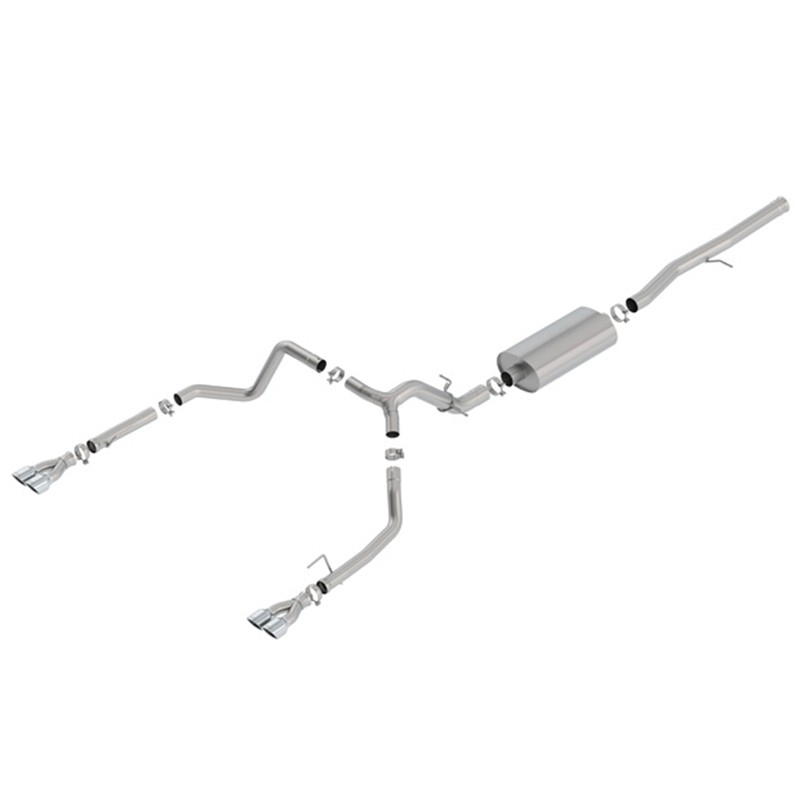 Borla | Cat-Back Exhaust Touring - Silverado / Sierra 1500 6.2L - 2019-2020 BORLA Cat-Back Exhausts