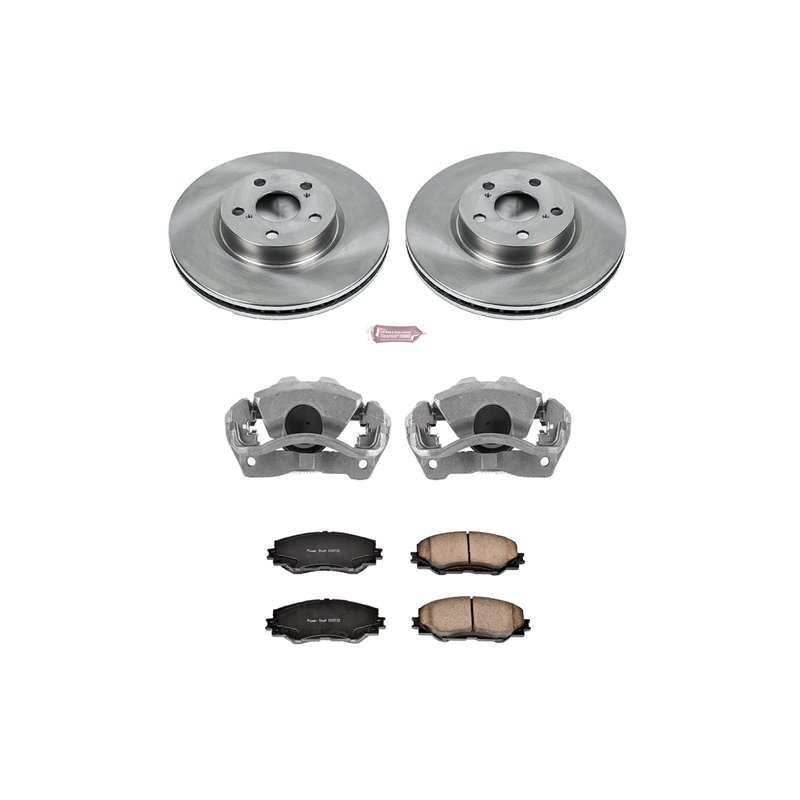 PowerStop | Disc Brake Pad/Caliper & Rotor Kit - Corolla / Matrix Base 1.8L / 2.4L 2009-2019 PowerStop Ensemble de freins