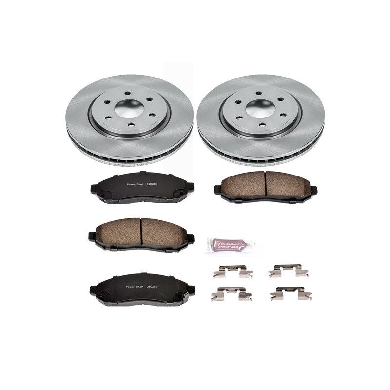 PowerStop | Disc Brake Pad & Rotor Kit - Front - Frontier / Pathfinder / Xterra / Equator 2.5L / 4.0L 2005-2018 PowerStop Bra...