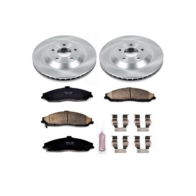 PowerStop | Disc Brake Pad & Rotor Kit - Front - XLR / Corvette 4.6L / 5.7L 1997-2009 PowerStop Brake Kits