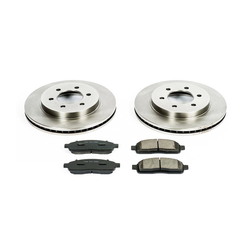 PowerStop | Disc Brake Pad & Rotor Kit - Front - F-150 / Mark LT Base 2004-2008 PowerStop Brake Kits