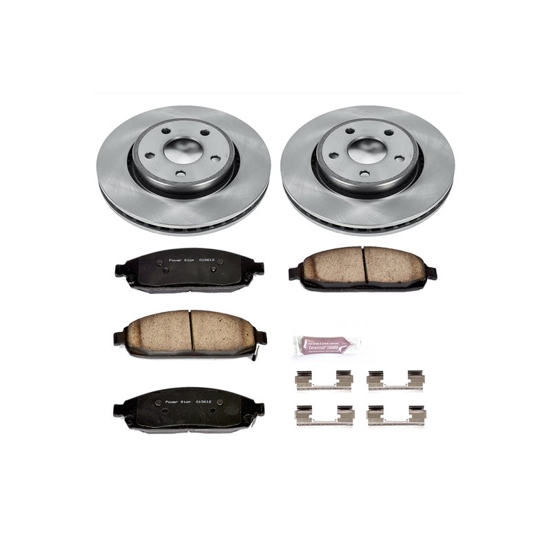 PowerStop | Disc Brake Pad & Rotor Kit - Front - Commander / Grand Cherokee Laredo 2005-2010 PowerStop Brake Kits